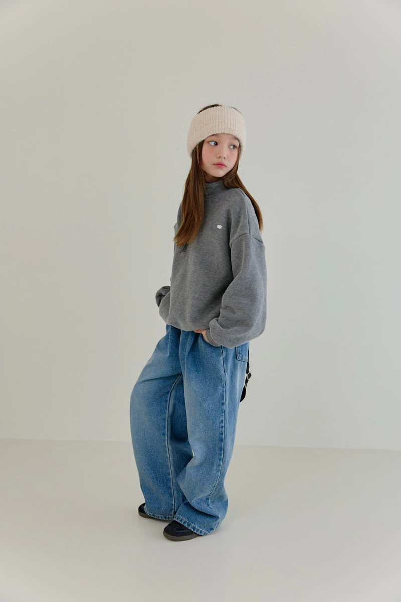 Front Pleated Denim Pants by Dore Dore for Child - view 10