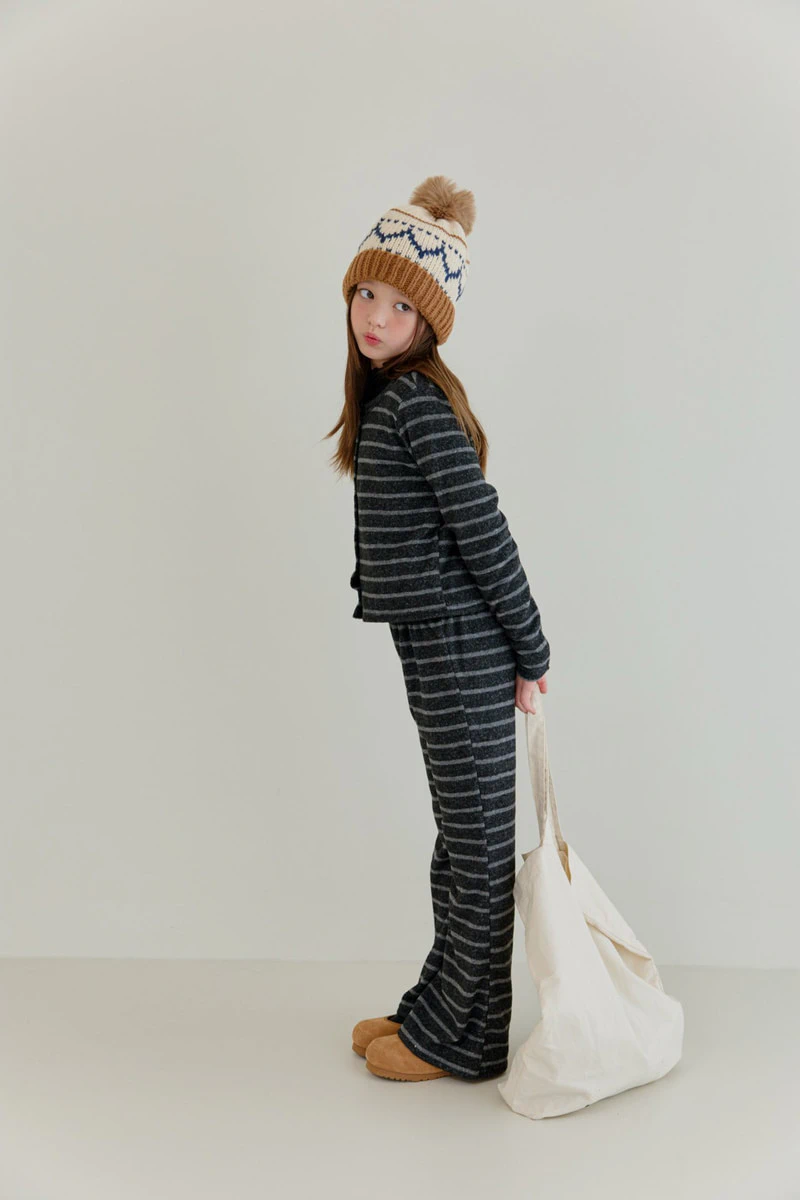Boucle Peach Jeggings by Dore Dore for Child - view 9