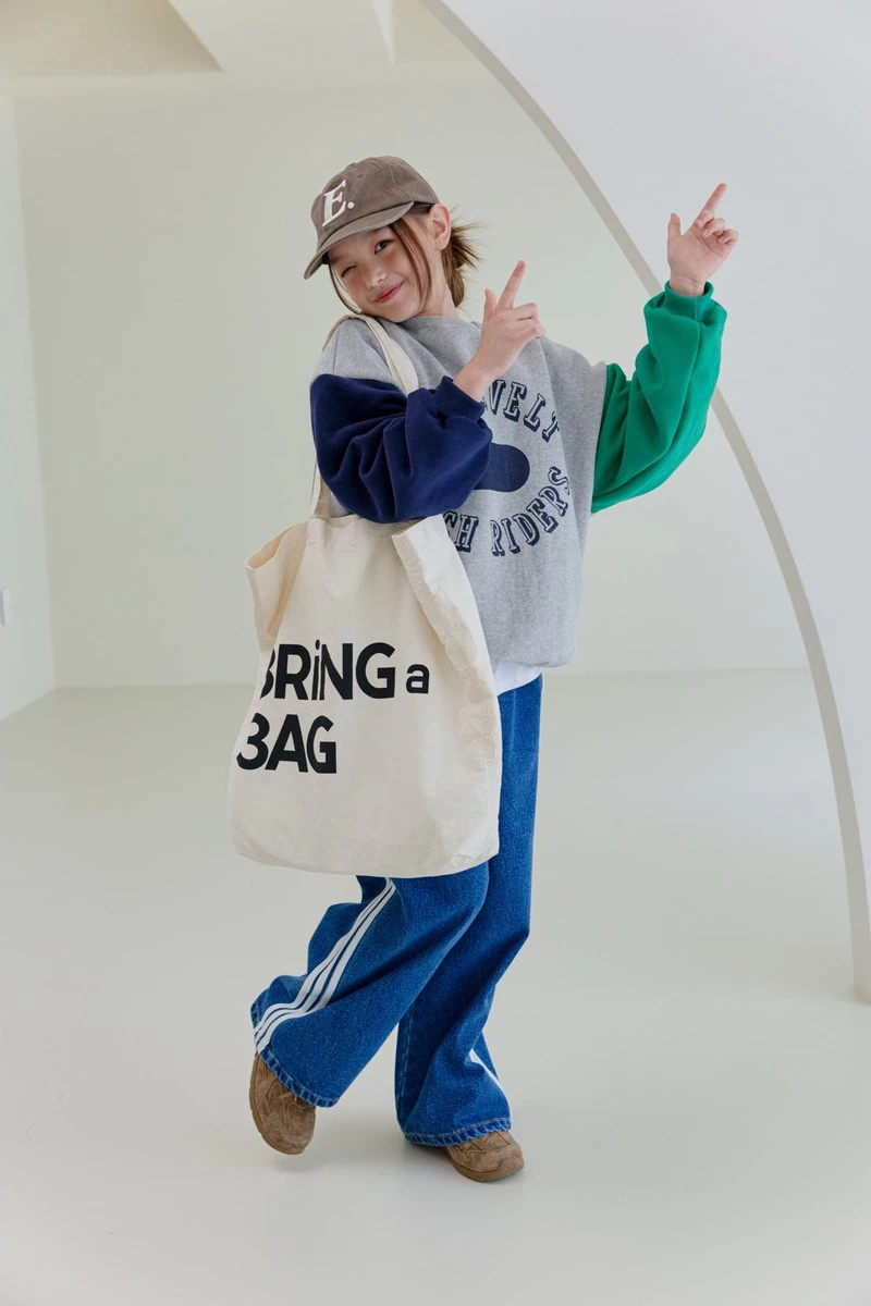 Double Fleece Colorblock Sweatshirt by Dore Dore for Child - view 12