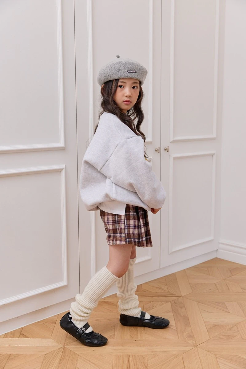 Velour Woolen Check Shorts by Dore Dore for Child - view 10