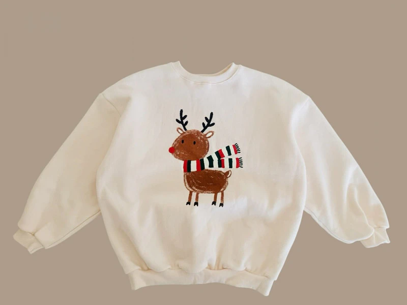 Double Fleece Rudolph Sweatshirt by Dore Dore for Child - view 5