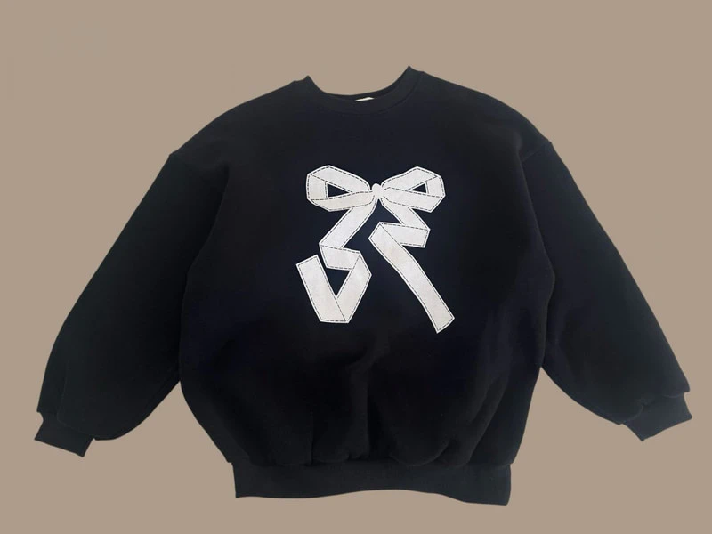 Double Fleece Ribbon Sweatshirt by Dore Dore for Child - view 5