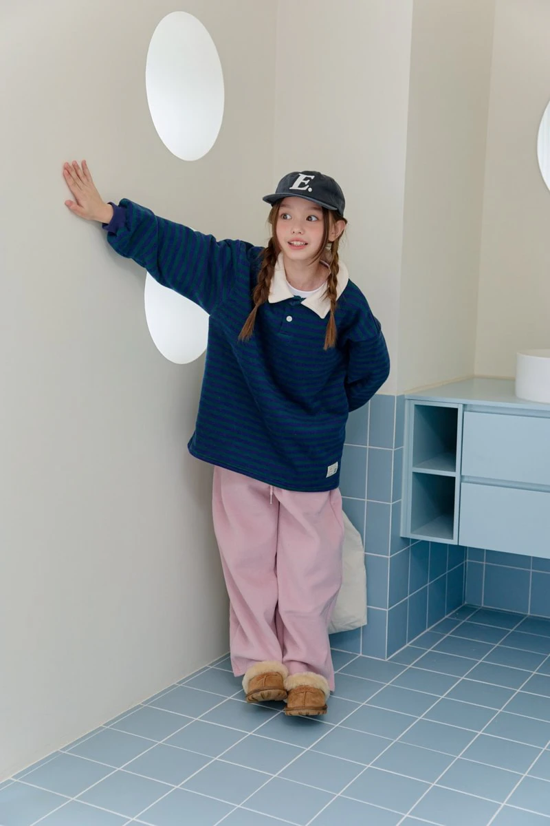 Fine Striped Collar Tee by Dore Dore for Child - view 10
