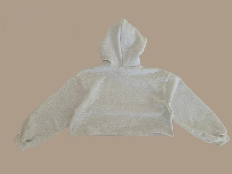 Double Fleece 75 Crop Hoodie by Dore Dore for Child - view 5