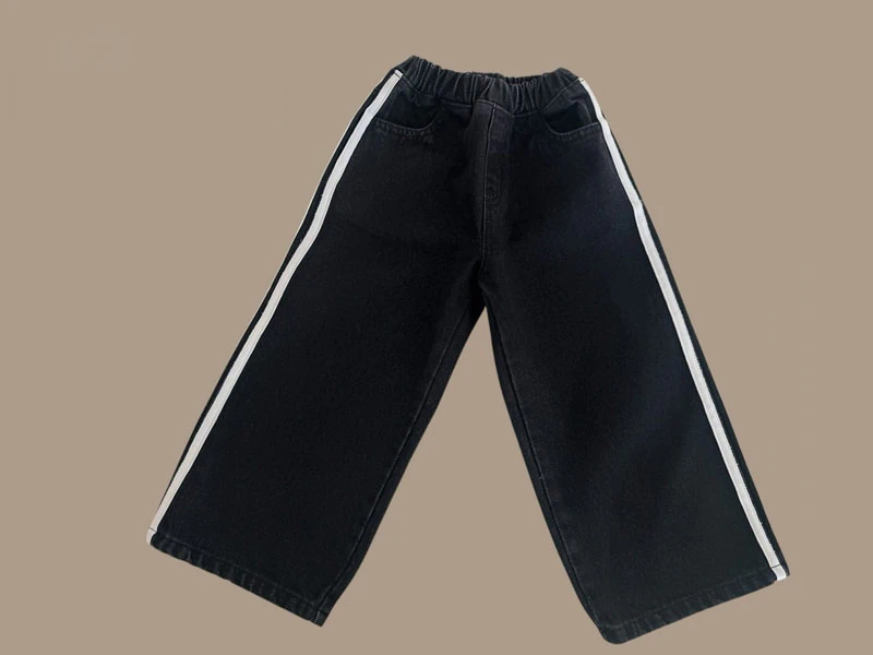 Three-line Denim Pants by Dore Dore for Child - view 3