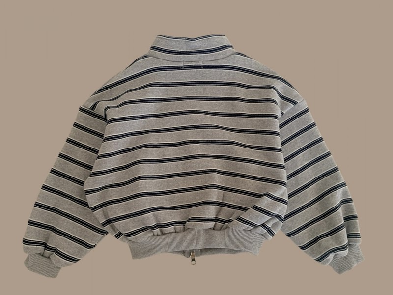 Double Fleece Striped Zip-up by Dore Dore for Child - view 4