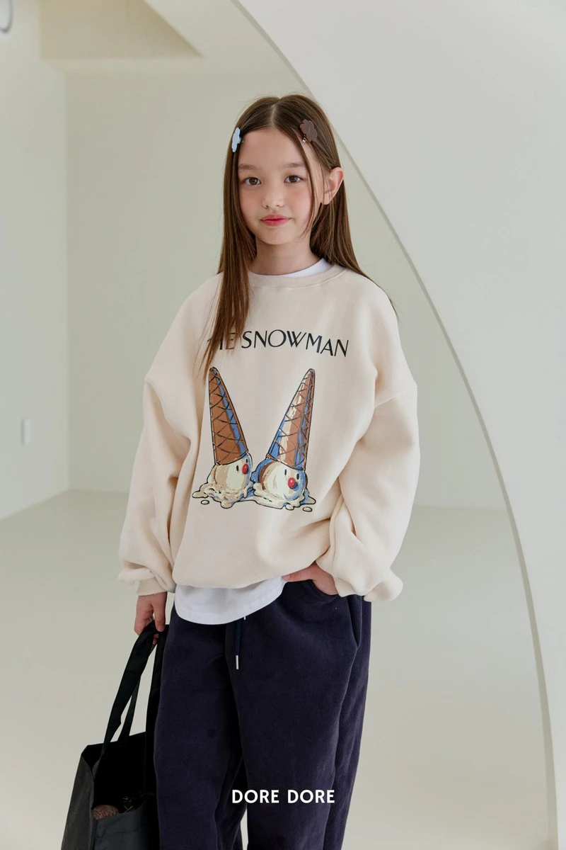 Double Fleece Snow Sweatshirt by Dore Dore for Child - view 1