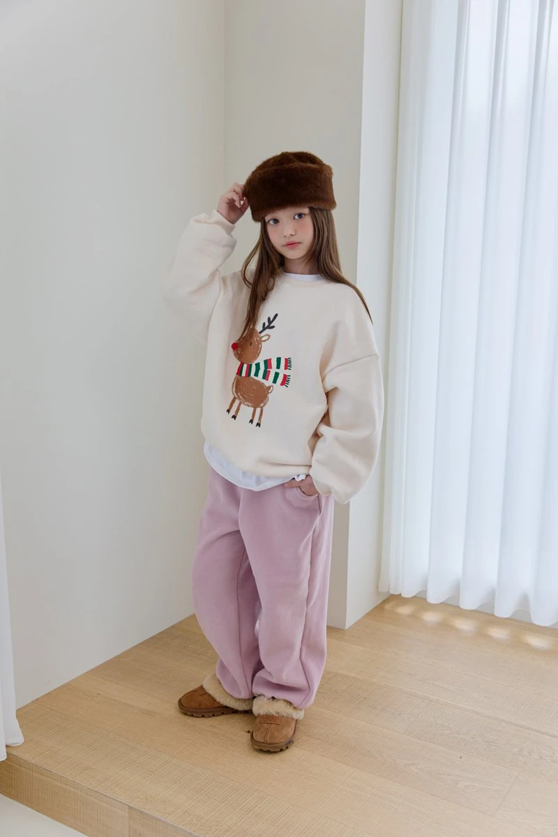 Double Fleece Rudolph Sweatshirt by Dore Dore for Child - view 11