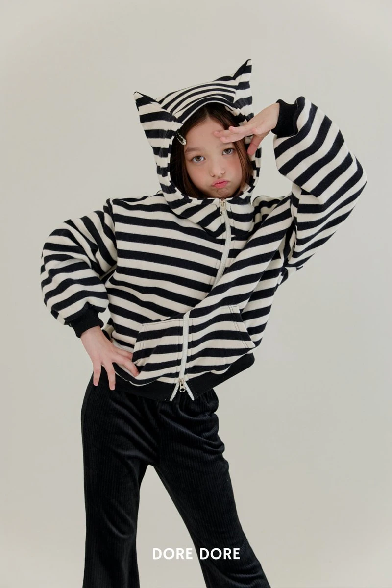 Double Fleece Cat Hooded Zip-up by Dore Dore for Child - view 7