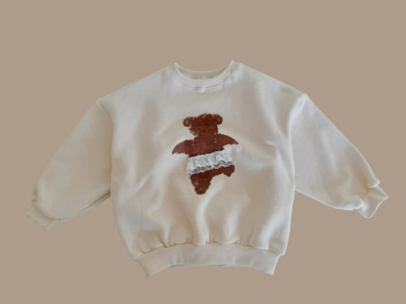 Double Fleece Skirt Bear Sweatshirt by Dore Dore for Child - view 5