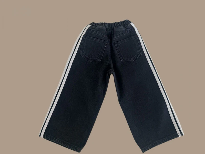 Three-line Denim Pants by Dore Dore for Child - view 4