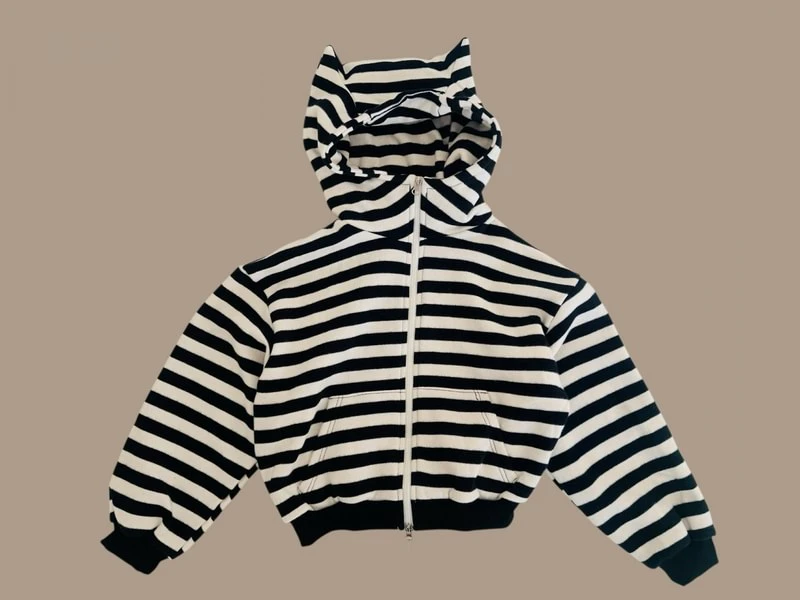 Double Fleece Cat Hooded Zip-up by Dore Dore for Child - view 5