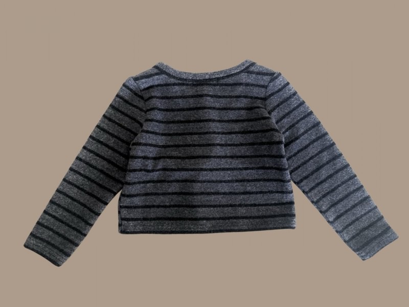 Boucle Peach Cardigan by Dore Dore for Child - view 4