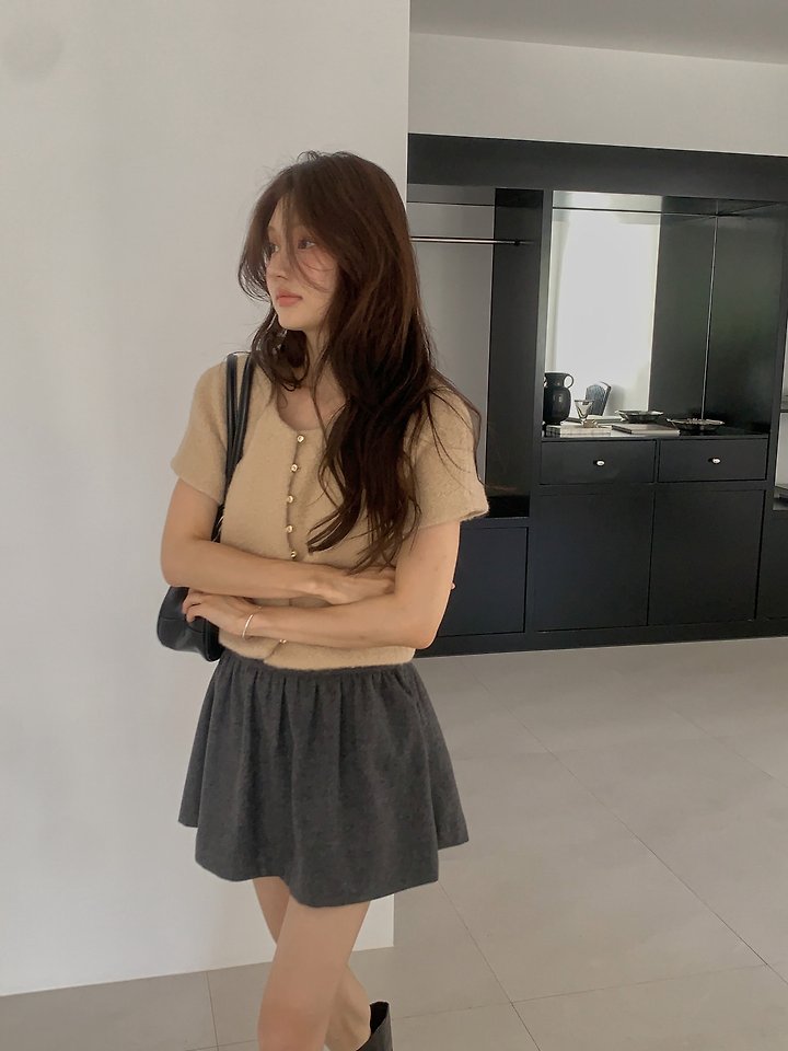 Once Wool Flare Skirt by Dress Room for Women - view 10