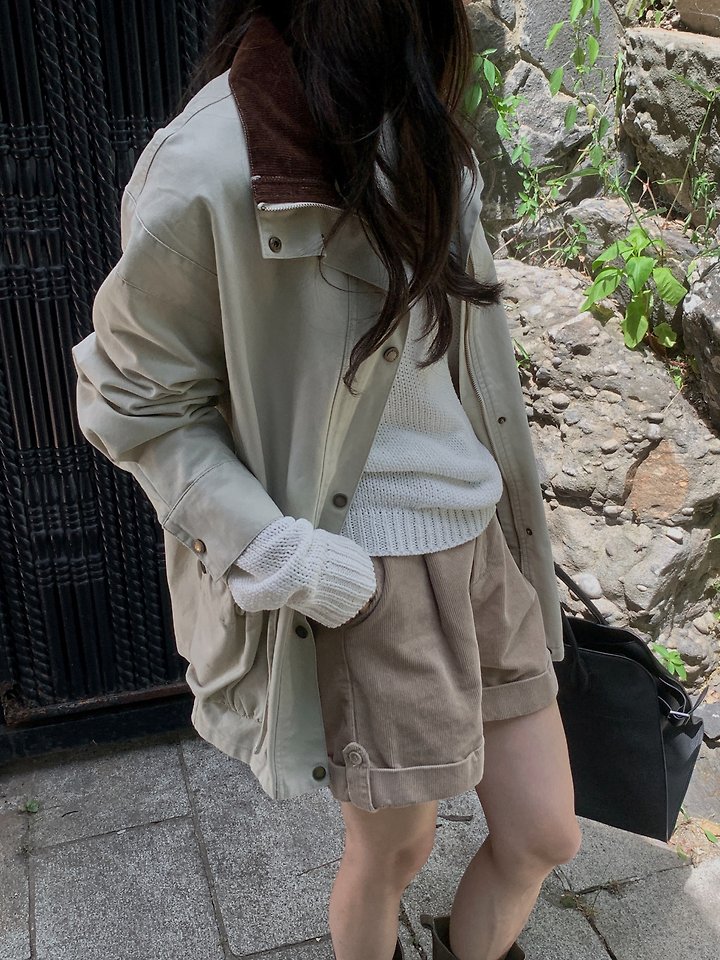 Bruno Corduroy Field Jacket by Dress Room for Women - view 1