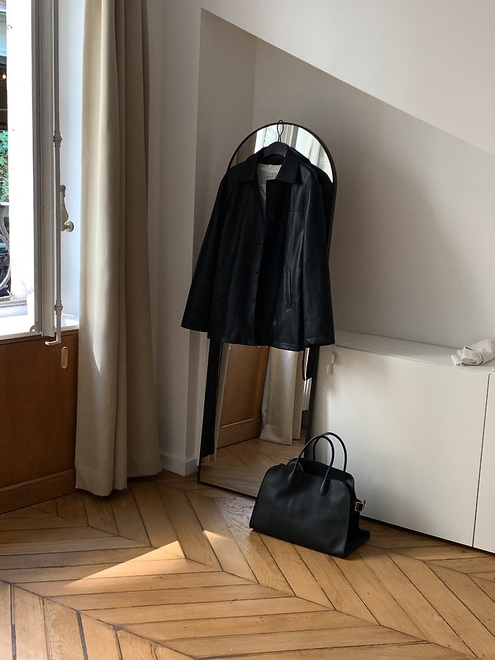 Arc Leather Coat by Dress Room for Women - view 8