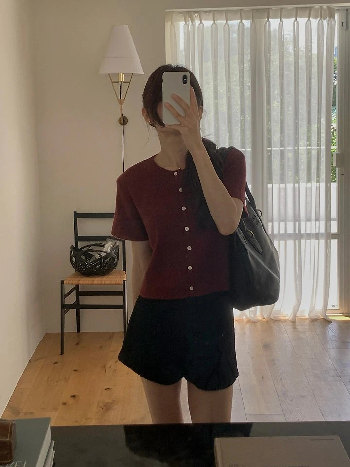 Cloud Short Sleeve Cardigan by Dress Room for Women - view 2