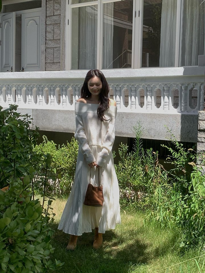 Fluffy Off-Shoulder Knit by Dress Room for Women - view 11