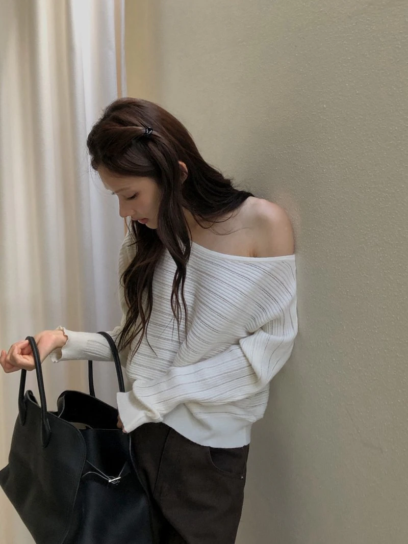 Slow Boatneck Knit by Dress Room for Women - view 7