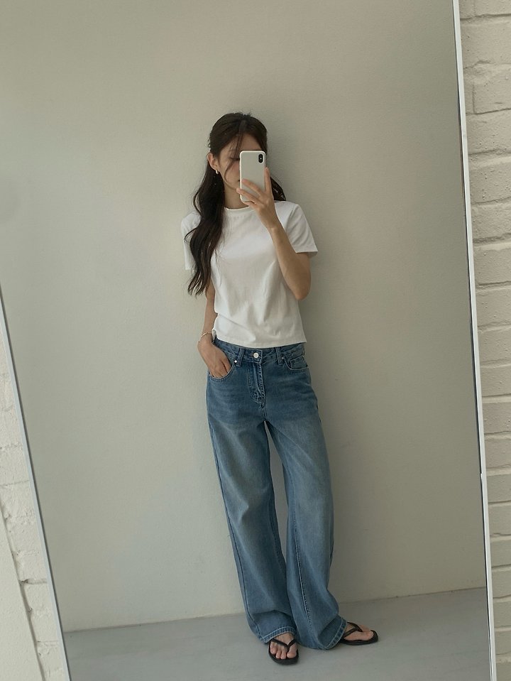 Urban Straight Denim Pants by Dress Room for Women - view 7