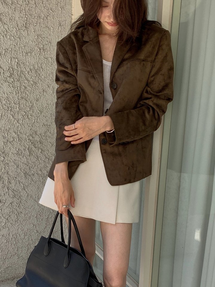 Beni Suede Jacket by Dress Room for Women - view 5