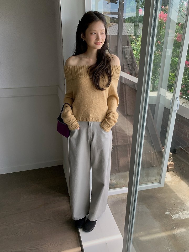 Mocha Cotton Pants by Dress Room for Women - view 1