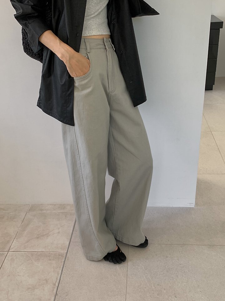 Mocha Cotton Pants by Dress Room for Women - view 9