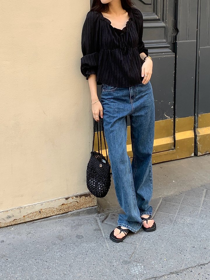 Stella Denim Pants by Dress Room for Women - view 3