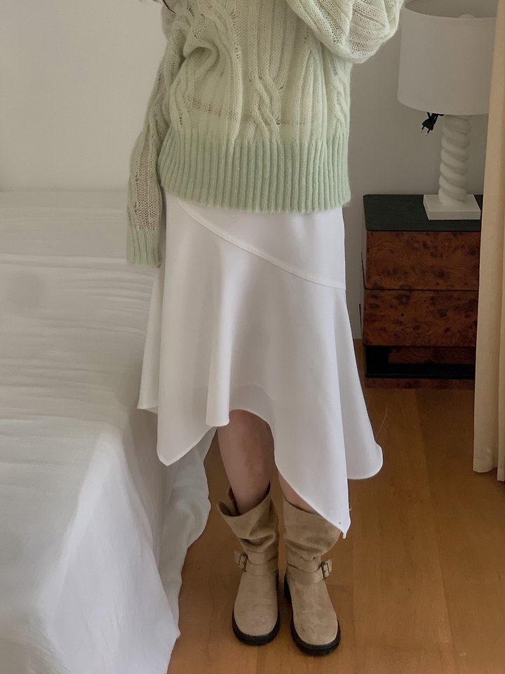 Cable Wool Off-Shoulder Knit by Dress Room for Women - view 6