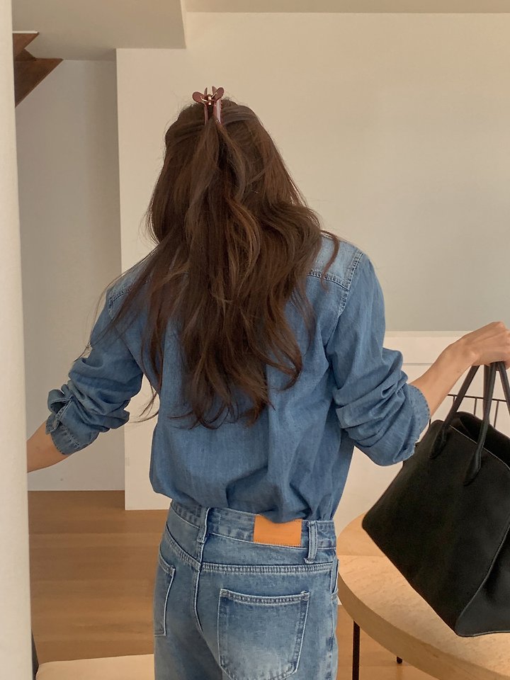 Ebb Denim Shirt by Dress Room for Women - view 6