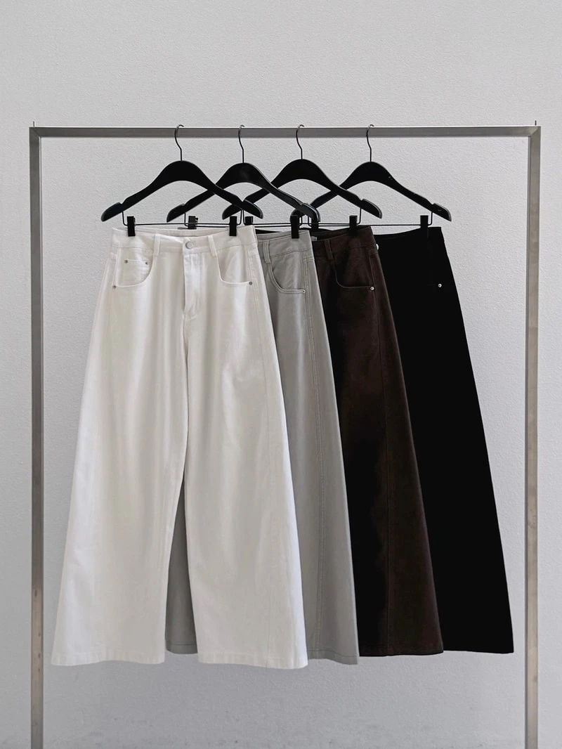 Mocca Cotton Pants by Dress Room for Women - view 10