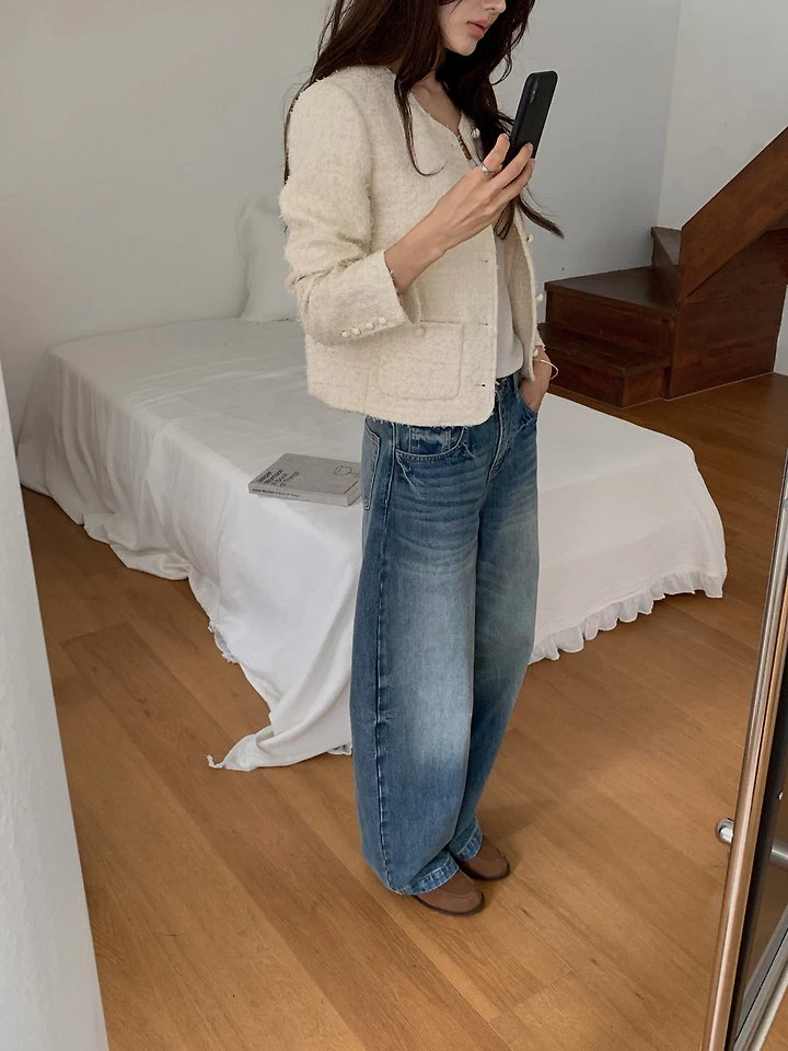 Rowell Tweed Jacket by Dress Room for Women - view 5