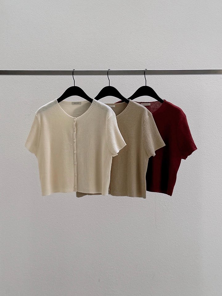 Cloud Short Sleeve Cardigan by Dress Room for Women - view 11