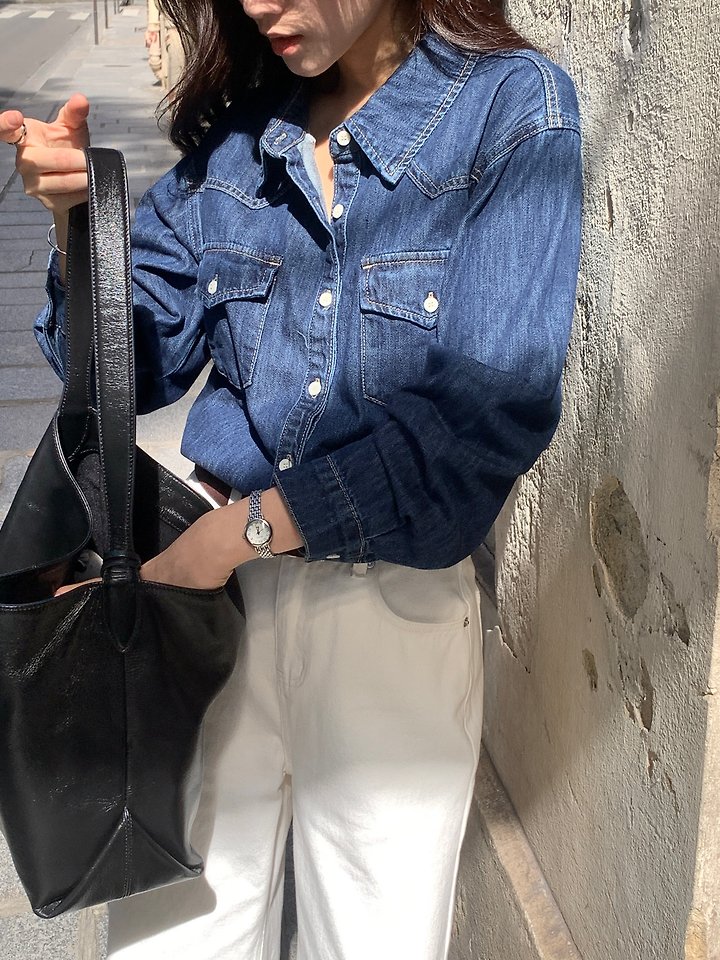 Western Denim Shirt by Dress Room for Women - view 1