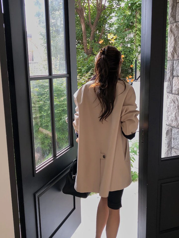 Corduroy Trench Coat by Dress Room for Women - view 9