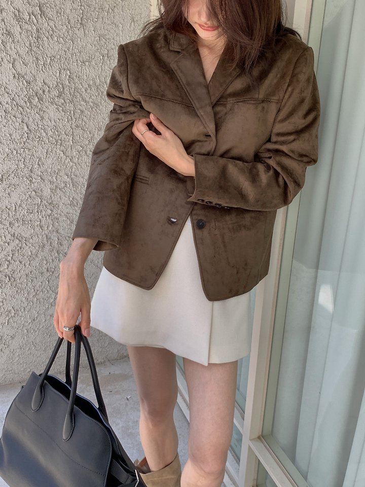 Beni Suede Jacket by Dress Room for Women - view 3