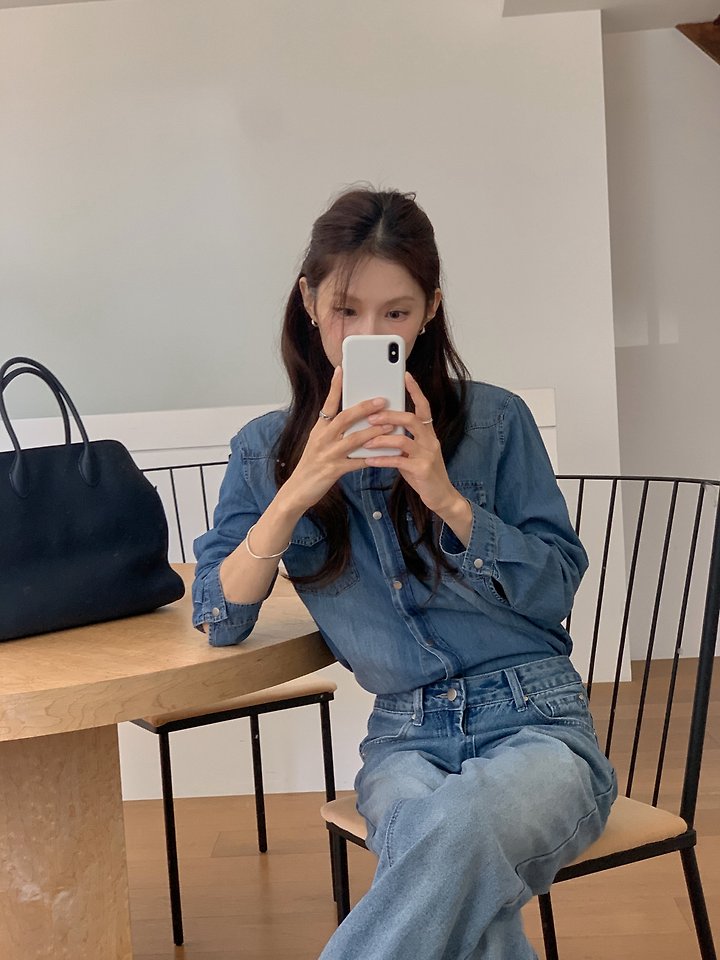 Ebb Denim Shirt by Dress Room for Women - view 2