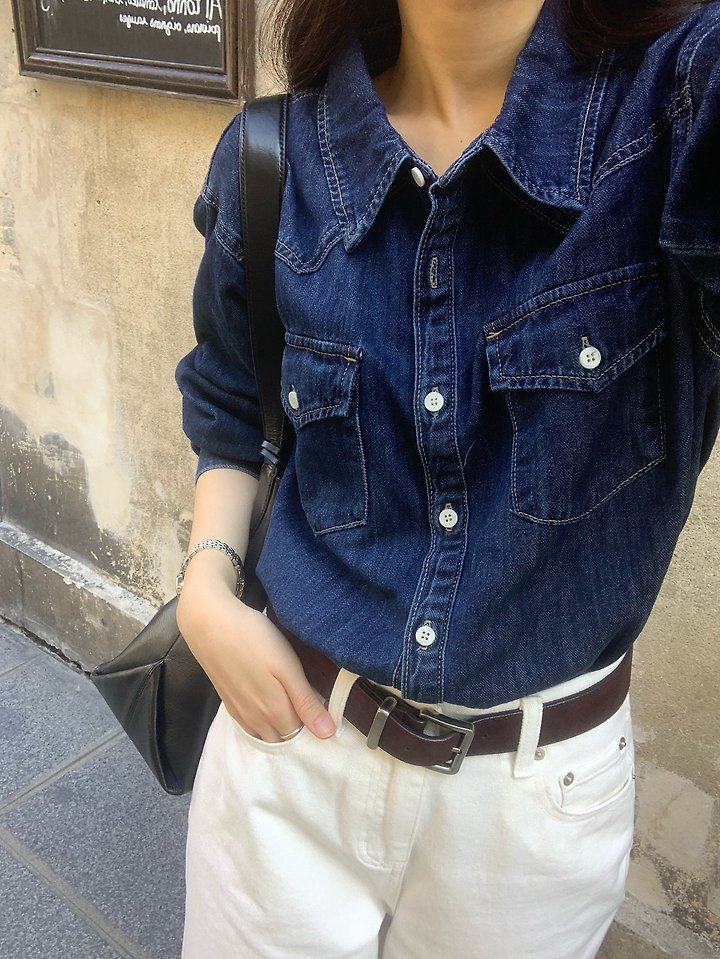 Western Denim Shirt by Dress Room for Women - view 2