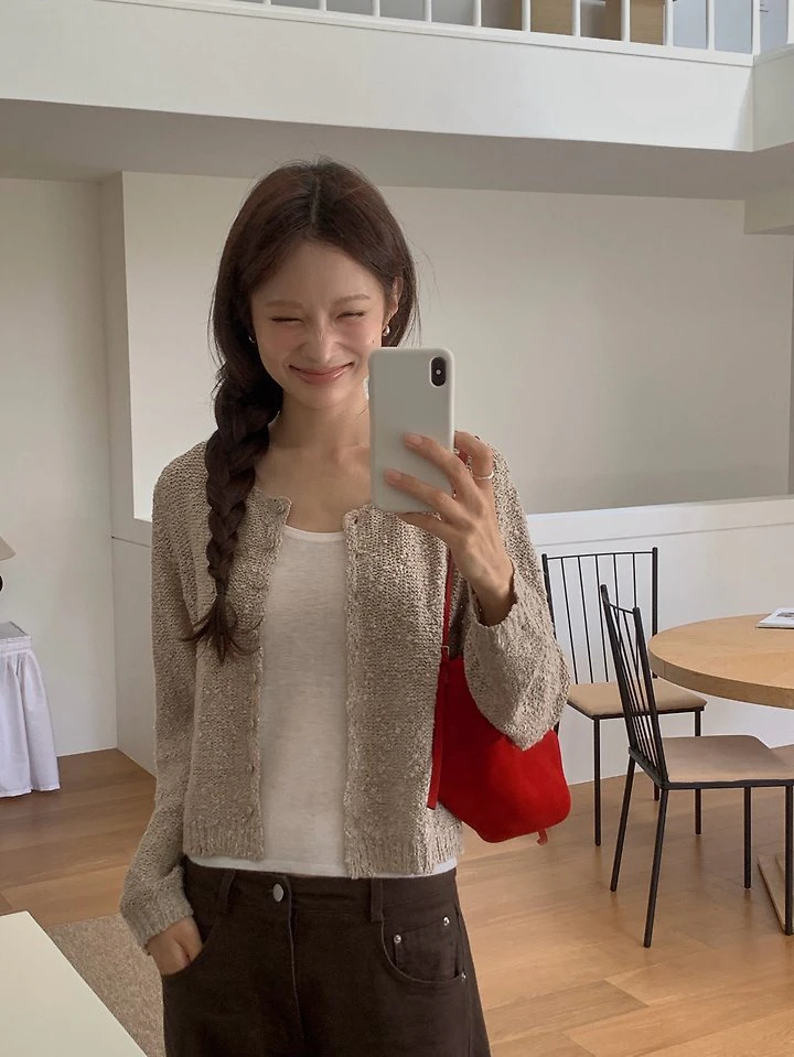 Moment Boucle Cardigan by Dress Room for Women - view 3
