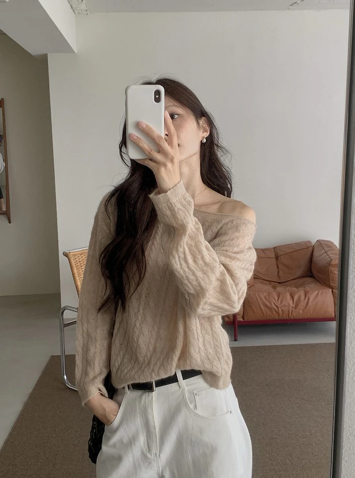 Cable Wool Knit by Dress Room for Women - view 10