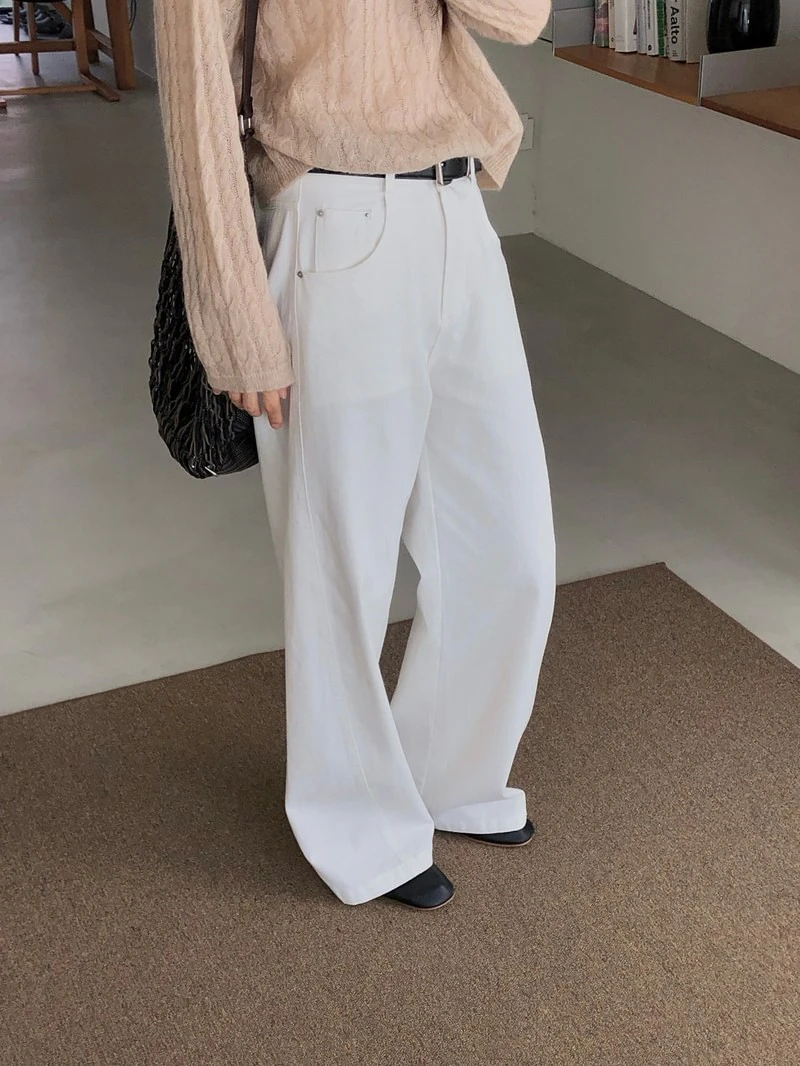 Mocca Cotton Pants by Dress Room for Women - view 8