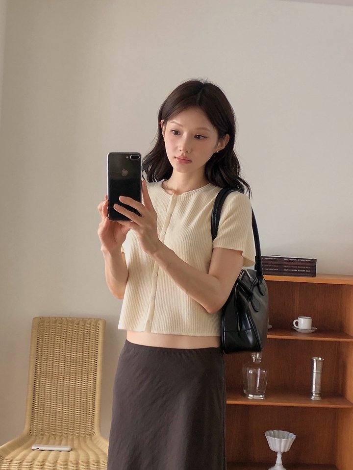 Cloud Short Sleeve Cardigan by Dress Room for Women - view 6