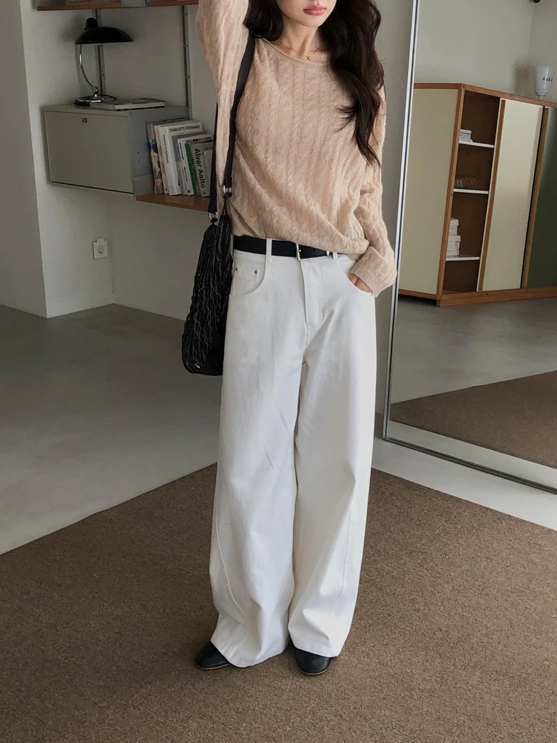 Mocca Cotton Pants by Dress Room for Women - view 9