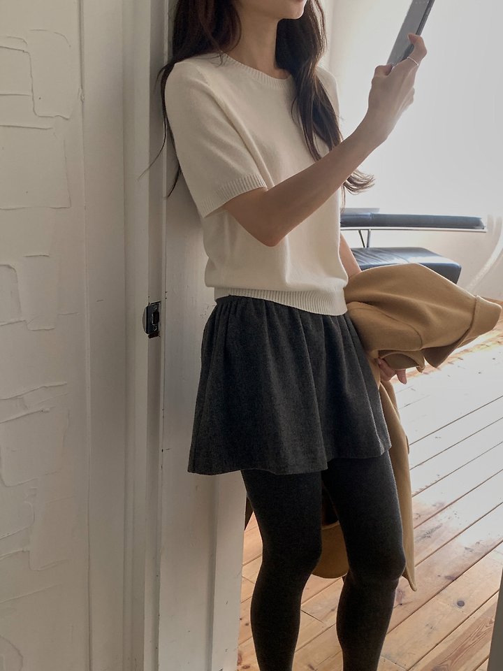 Soft Round Wool Knit by Dress Room for Women - view 10