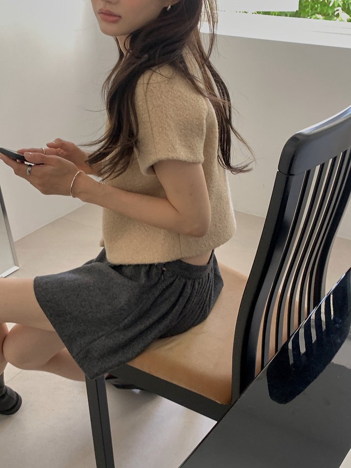 Once Wool Flare Skirt by Dress Room for Women - view 7