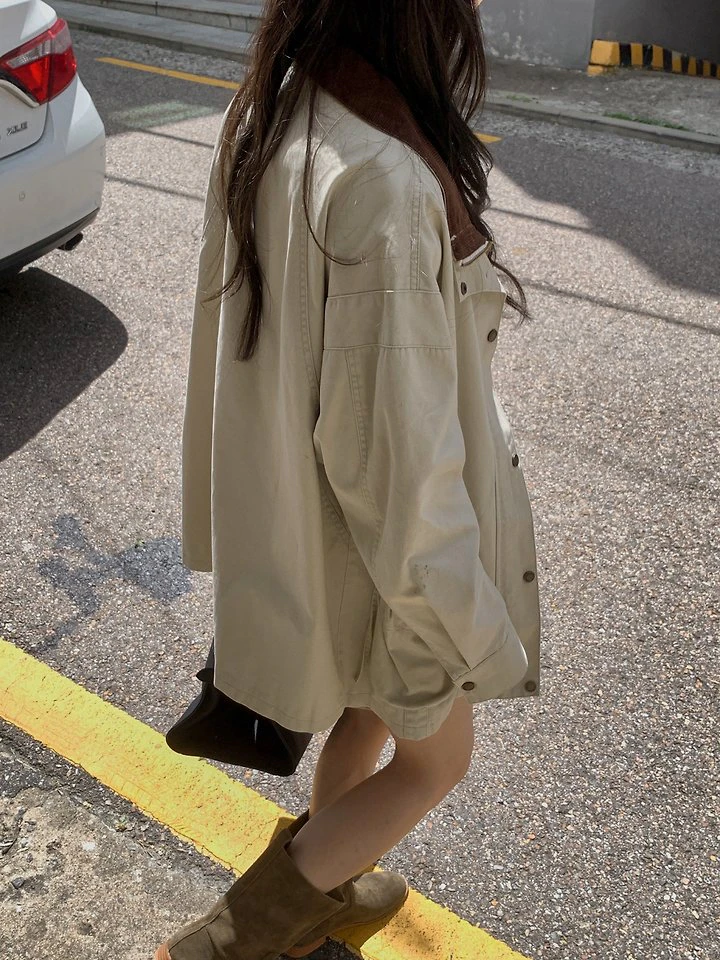 Bruno Corduroy Field Jacket by Dress Room for Women - view 2