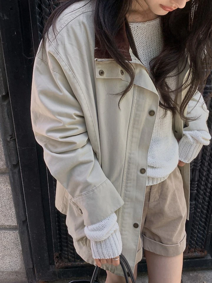 Bruno Corduroy Field Jacket by Dress Room for Women - view 4