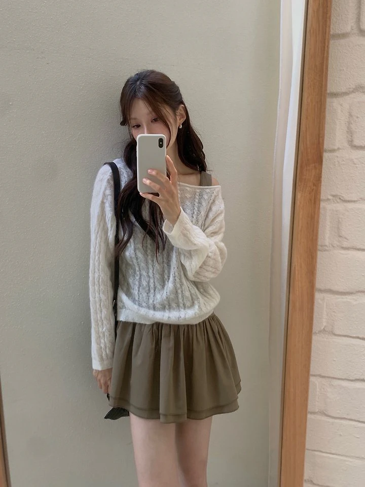 Cable Wool Knit by Dress Room for Women - view 1