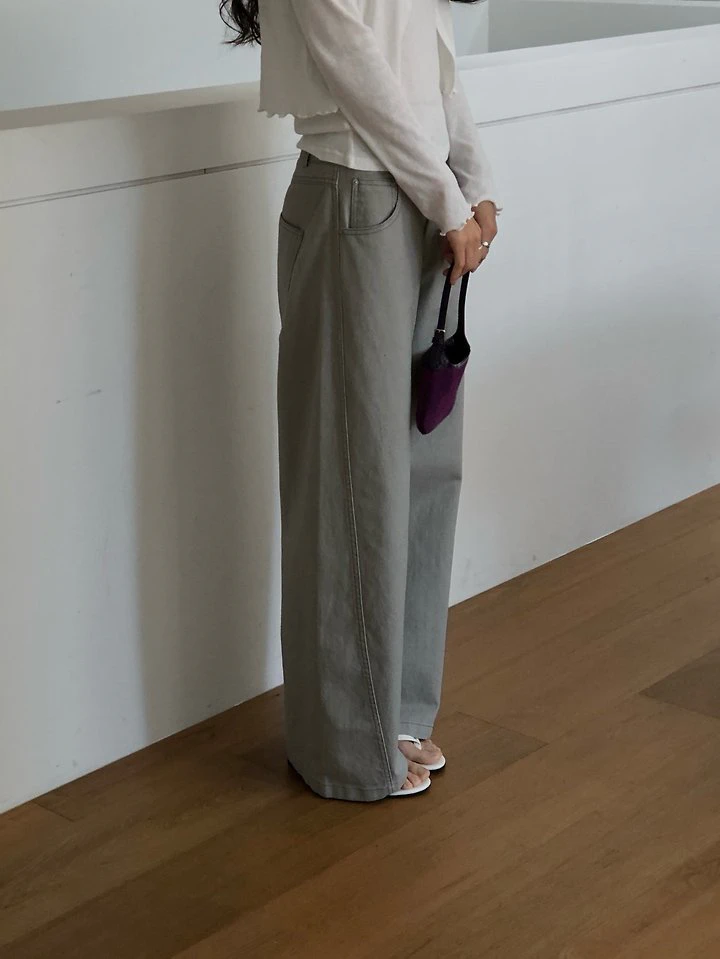 Mocca Cotton Pants by Dress Room for Women - view 3