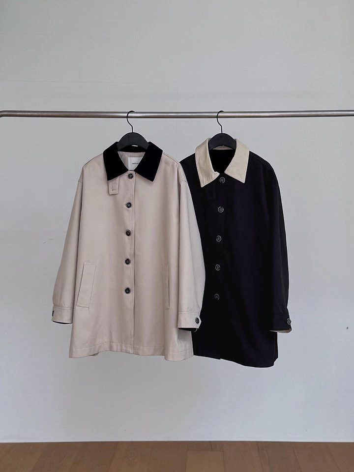 Corduroy Trench Coat by Dress Room for Women - view 12